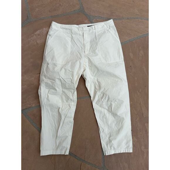 rag & bone Pants - Rag & Bone Cargo Pants Size 12 Ivory Lightweight Cotton BZ